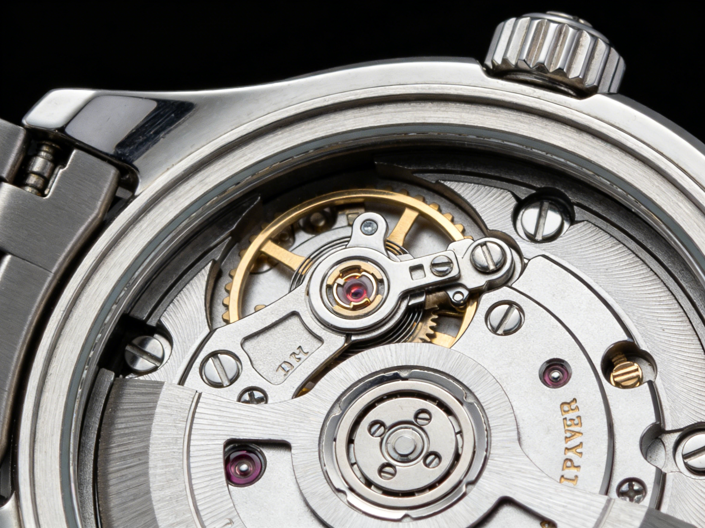 Watch back detail